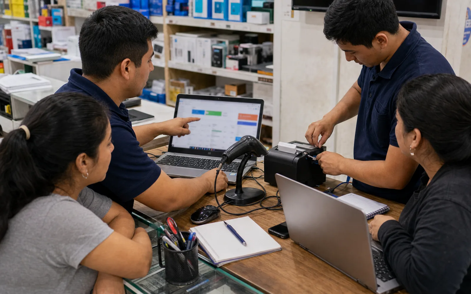 Desarrollo de Sistemas - equipo trabajando referencial HYC
