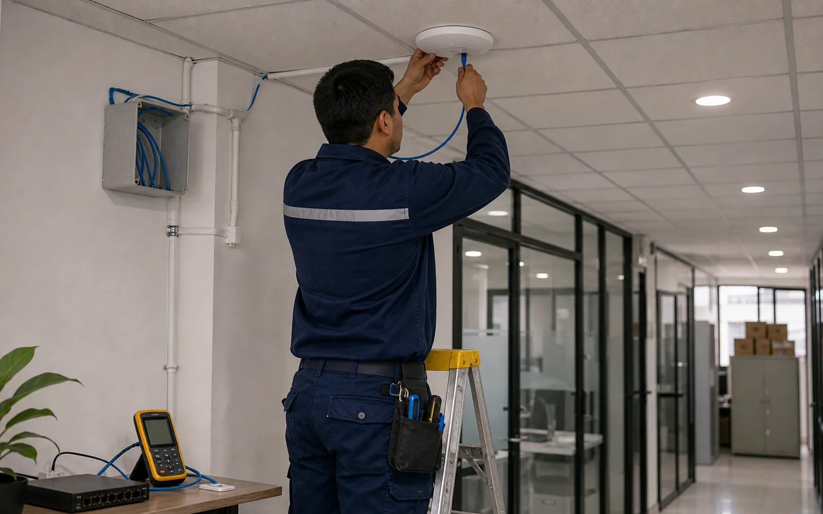 Redes, Internet y WiFi - instalación en sitio referencial HYC